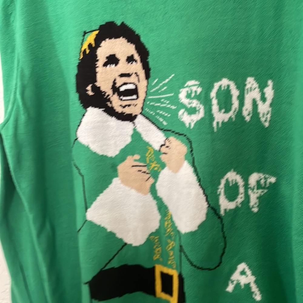 Men's Elf 'Son of a Nutcracker' Holiday Christmas Sweater XL - Picture 2 of 7